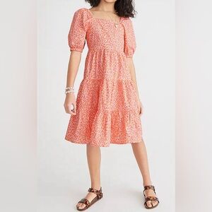 ‼️SOLD‼️J.Crew/CrewCuts Girls Floral Puff Sleeve Tiered Dress*NEW